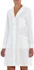 Giblor's Marzia Women's White Medical Dressing Gown Cotton and Polyester
