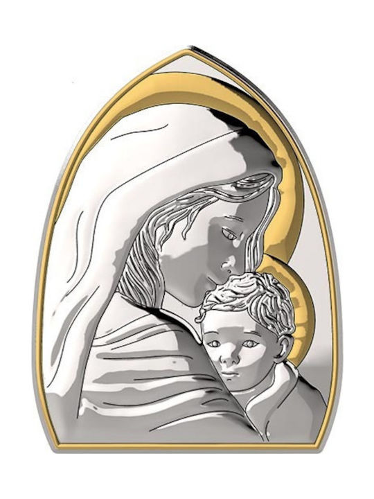 Slevori Heilige Ikone Kinder Amulett mit der Jungfrau Maria aus Silber 284021