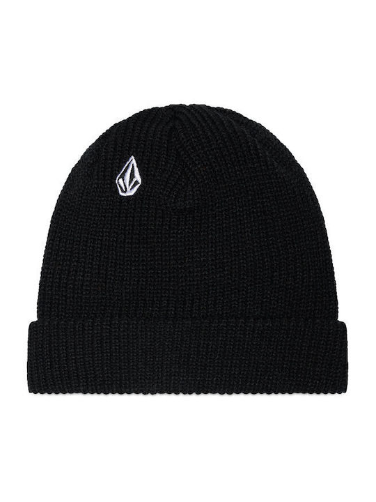 Volcom Full Stone Ribbed Beanie Cap Black D5832...