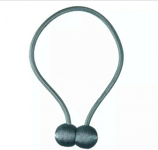 My Home Luxury Fabric Curtain Tie-Back Magnetic Lake Blue 2τμχ