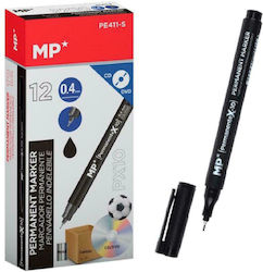 Madrid Papel CD/DVD Markers 0.4mm Black 12pcs