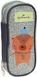 Hallmark Fabric Pencil Case Bear with 2 Compartments Multicolour
