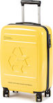 National Geographic Cabin Travel Suitcase Hard Yellow with 4 Wheels Height 54cm.