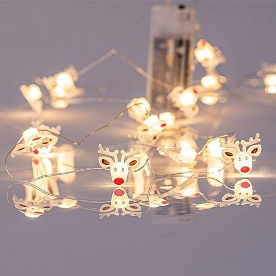 Intelligente LED-Lichterkette 2,2 m mit Batteriebetrieb in Reihe Intelligente LED-Lichterkette 2,2 m mit Batteriebetrieb in Reihe