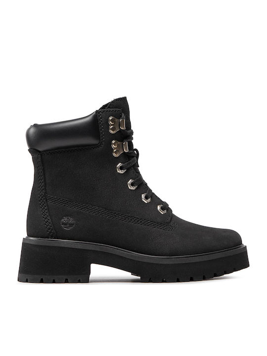 Carnaby Cool Leather Women's Ankle Boots with Medium Heel Black