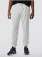 Pantaloni de trening cu Elastic Alb