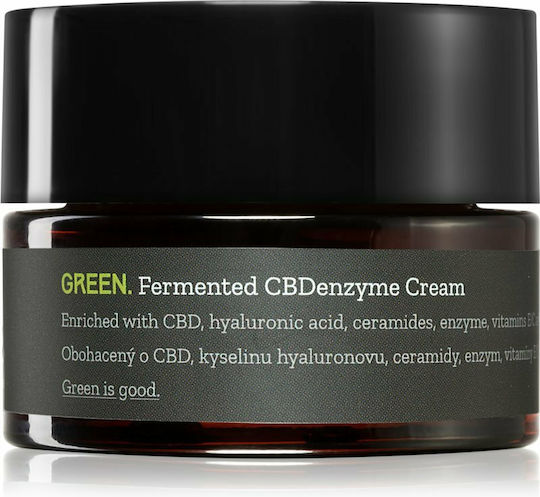 Canneff Green CBDenzyme Cremă de Fata de Noapte pentru Hidratare și Anti-îmbătrânire cu Canabis 50ml