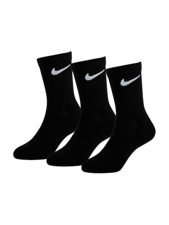 Nike Șosete Lungi Sportive pentru Copii Negre 3 Perechi