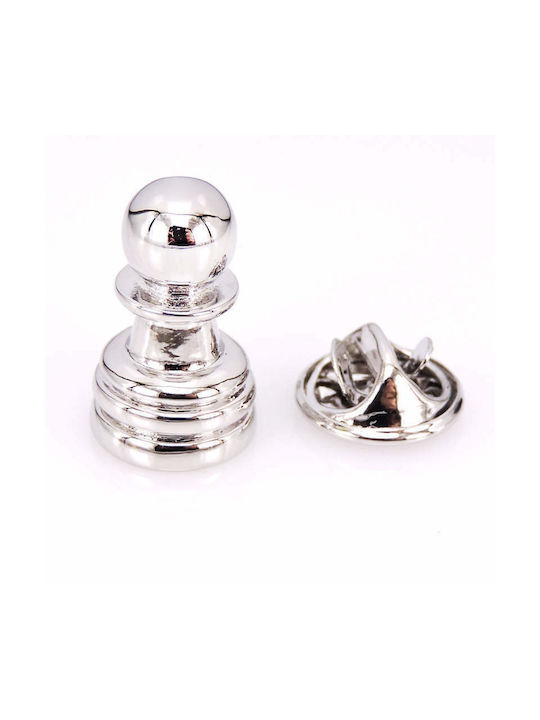 Silver Chess Pawn Pin