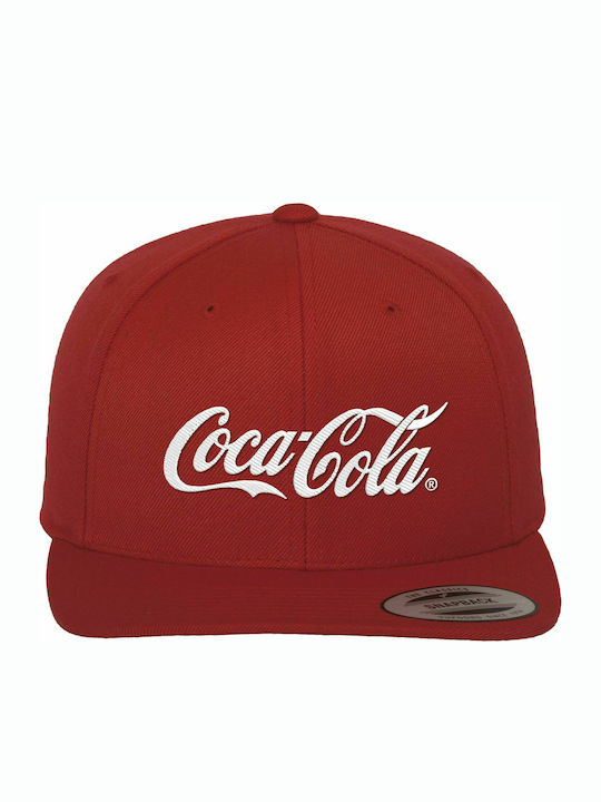 Coca Cola Jockey mit geradem Schirm Rot
