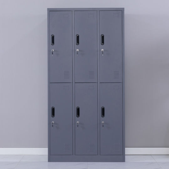 Dulap Steelen Metalic 90x45x180 cm Antracit Mat Fără Picioare Dulap Steelen Metalic 90x45x180 cm Antracit Mat Fără Picioare