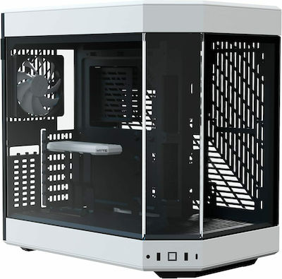 HYTE Y60 Gaming Midi Tower Computer Case with Window Panel Black / White