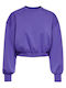 Only Women's Cropped Sweatshirt Purple