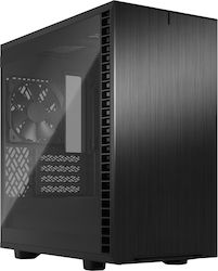 Fractal Design Define 7 Mini Gaming Mini Tower Computer Case with Window Panel Black TG Light Tint