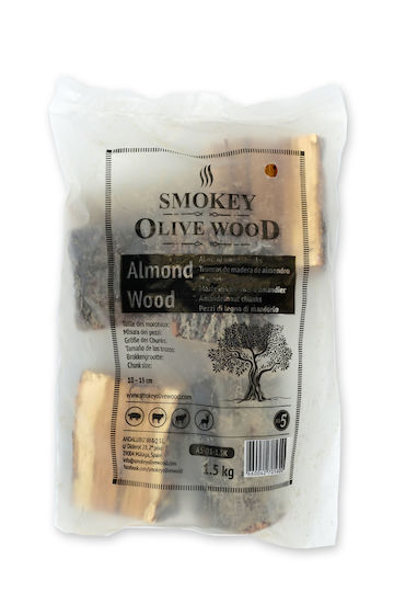 Smokey Olive Wood Ξύλα Καπνίσματος για Ψησταριά με Άρωμα Αμυγδάλου 1.5kg