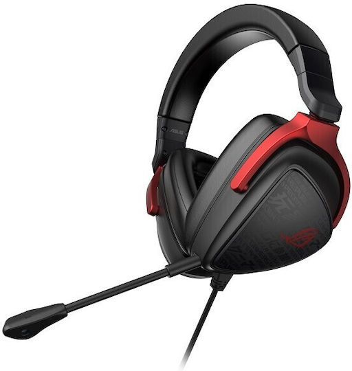 Asus ROG Delta S Core Over Ear Gaming Headset with Connection 3.5mm Black/Red