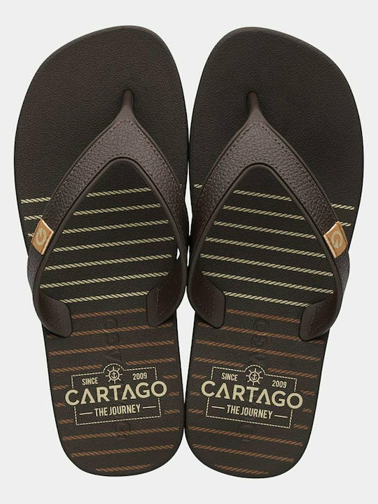 780-21260 Ανδρικά Flip Flops Καφέ