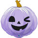 Balloon Foil Jumbo Halloween Purple 56cm