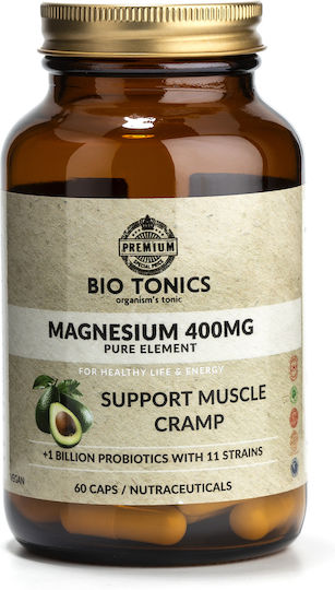 Bio Tonics Magnesium Muscle Cramb 400mg 60 κάψουλες