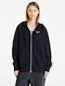 Nike Jachetă Hanorac pentru Femei Cu glugă Neagră