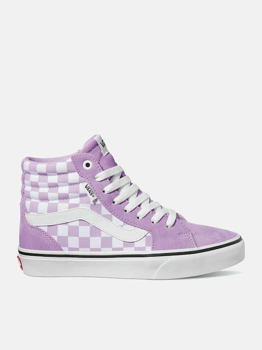 Filmore Checkerboard Boots Purple