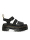 Ricki Nappa Lux Leather Women's Flat Sandals Black