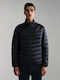 Aerons Зимно Мъжко Якето Puffer Водоустойчиво Тъмносин