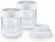 Nuk Nature Sense All-in-One Бутилки И Чаши За Съхранение На Кърма 150ml 2 Бройки