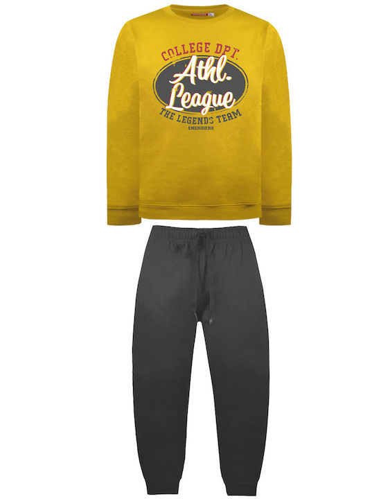 Energiers Kids Sweatpants Set Yellow 2pcs