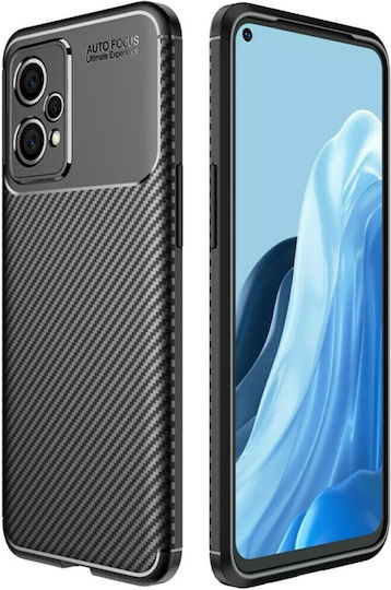 Ancus AutoFocus Carbon Fiber Back Cover Σιλικόνης Μαύρο (Realme 9 5G / 9 Pro)