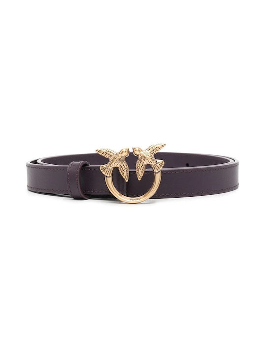 Pinko Leather Women's Belt Purple