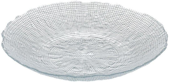Cryspo Trio Φρουτιέρα Γυάλινη Διάφανη 33x33x5εκ.