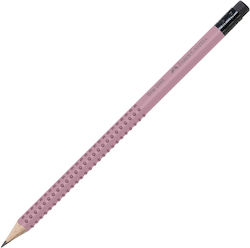 Faber-Castell Grip 2001 Μολύβι B με Γόμα Ροζ Faber-Castell Grip 2001 Μολύβι B με Γόμα Ροζ