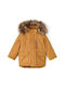 Name It Kids Parka Long with Lining & Protection Hood Brown