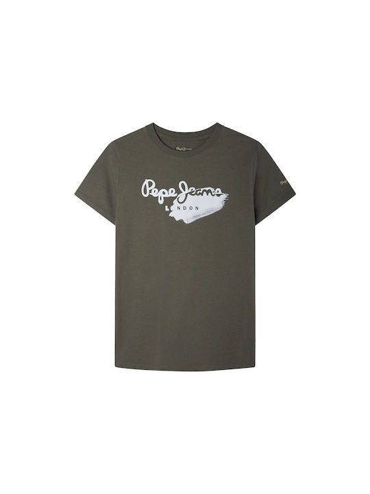 Pepe Jeans Παιδικό T-shirt Χακί