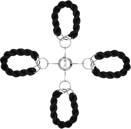 Shots Ouch! Deluxe Hand & Leg Cuffs Σετ για Δέσιμο Άκρων Black