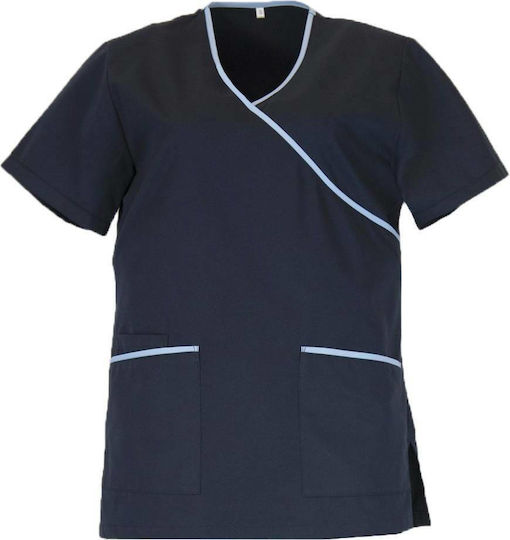 Fabrik 10042 Unisex Ιατρική Μπλούζα Navy Μπλε