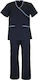 Fabrik 10033 Unisex Σετ Ιατρικό Παντελόνι και Μπλούζα Navy Μπλε από Βαμβάκι και Πολυεστέρα