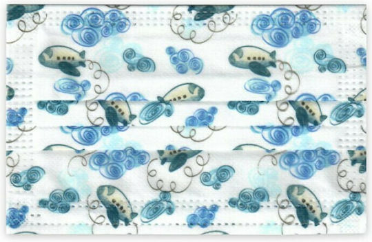 Soft Care 121.011.K Protective Mask Non-Reusable Type IIR Surgical Kids Blue 121.011.SP.K.IIR 50pcs
