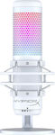 HyperX Condenser USB / USB Type-C Microphone QuadCast S RGB Multi-Polar Desktop In White Colour