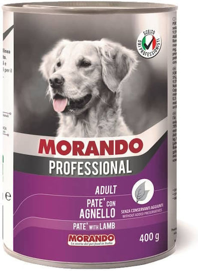 Morando Professional Wet Food Dogs in Cans with Lamb 400gr
