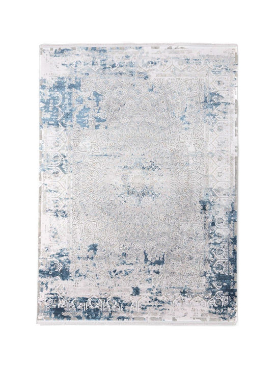 Royal Carpet 6794A Bamboo Silk Χαλί Ορθογώνιο Μεταξένιο Light Grey / Dark Blue