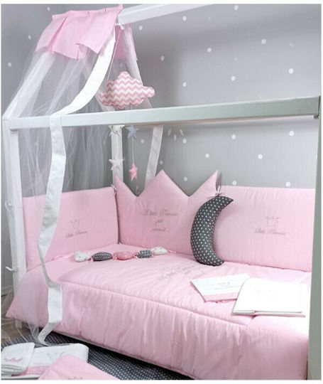 Baby Star Σет За Количка Princess Розов 3бр