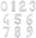 Balloons Numbers White 100 cm - 40"