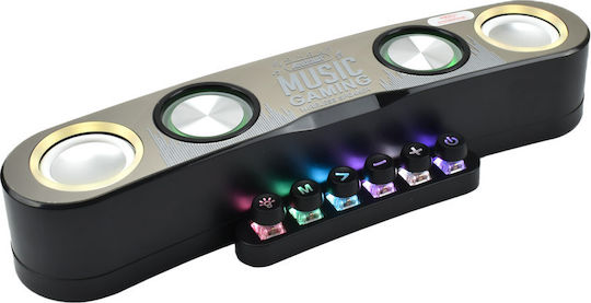 Andowl Q-YX800 Ηχείο Bluetooth 10W με Ραδιόφωνο και Διάρκεια Μπαταρίας έως 10 ώρες Μαύρο