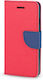 Fancy Brieftasche Synthetisches Leder Rot (Realme 9i)