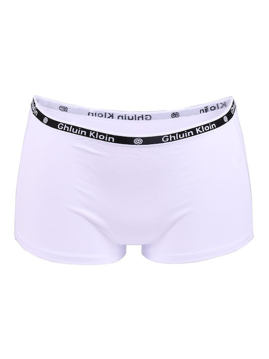 Power Flower Cotton Women's Boxer White