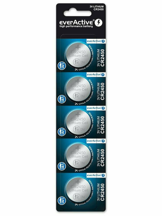 everActive Μπαταρίες Λιθίου Ρολογιών CR2450 3V 5τμχ