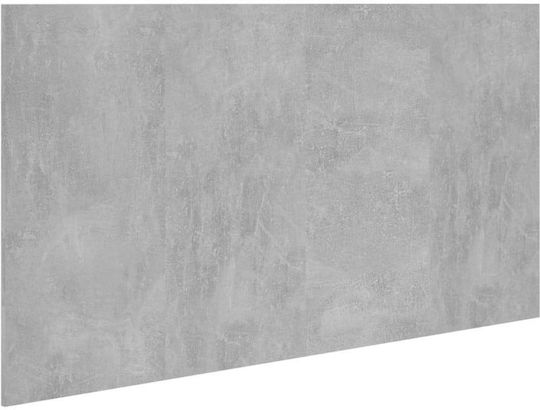 vidaXL Wooden Bed Headboard Gray Concrete 160x80cm