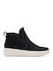 Layton Star Suede Γυναικεία Μποτάκια με Γούνα Μαύρα